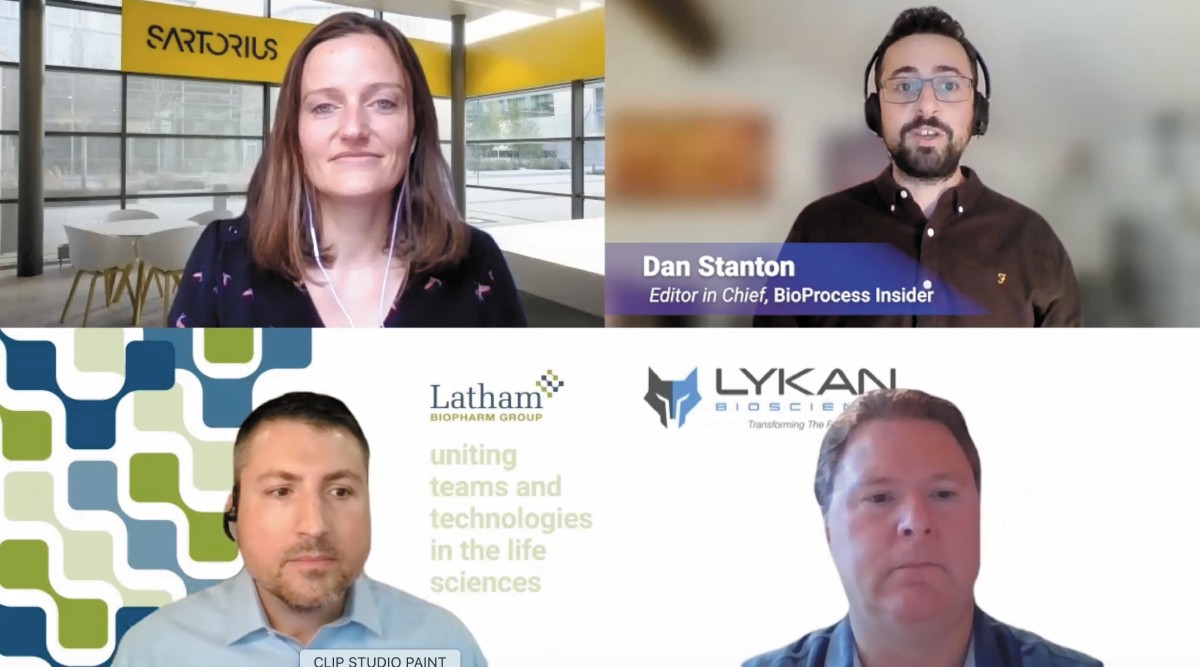 Screenshot of a 4 people in a virtual meeting call.