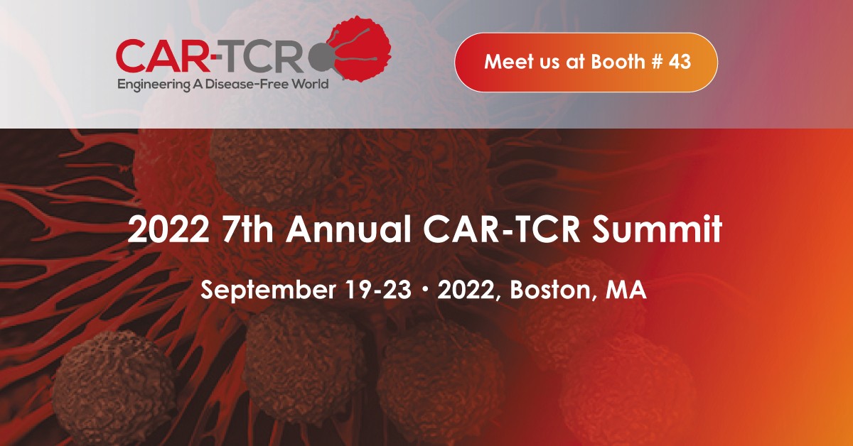 2022 7th Annual CAR TCR Summit promotional photo feature date and time and booth #43 for Lykan's attendance.