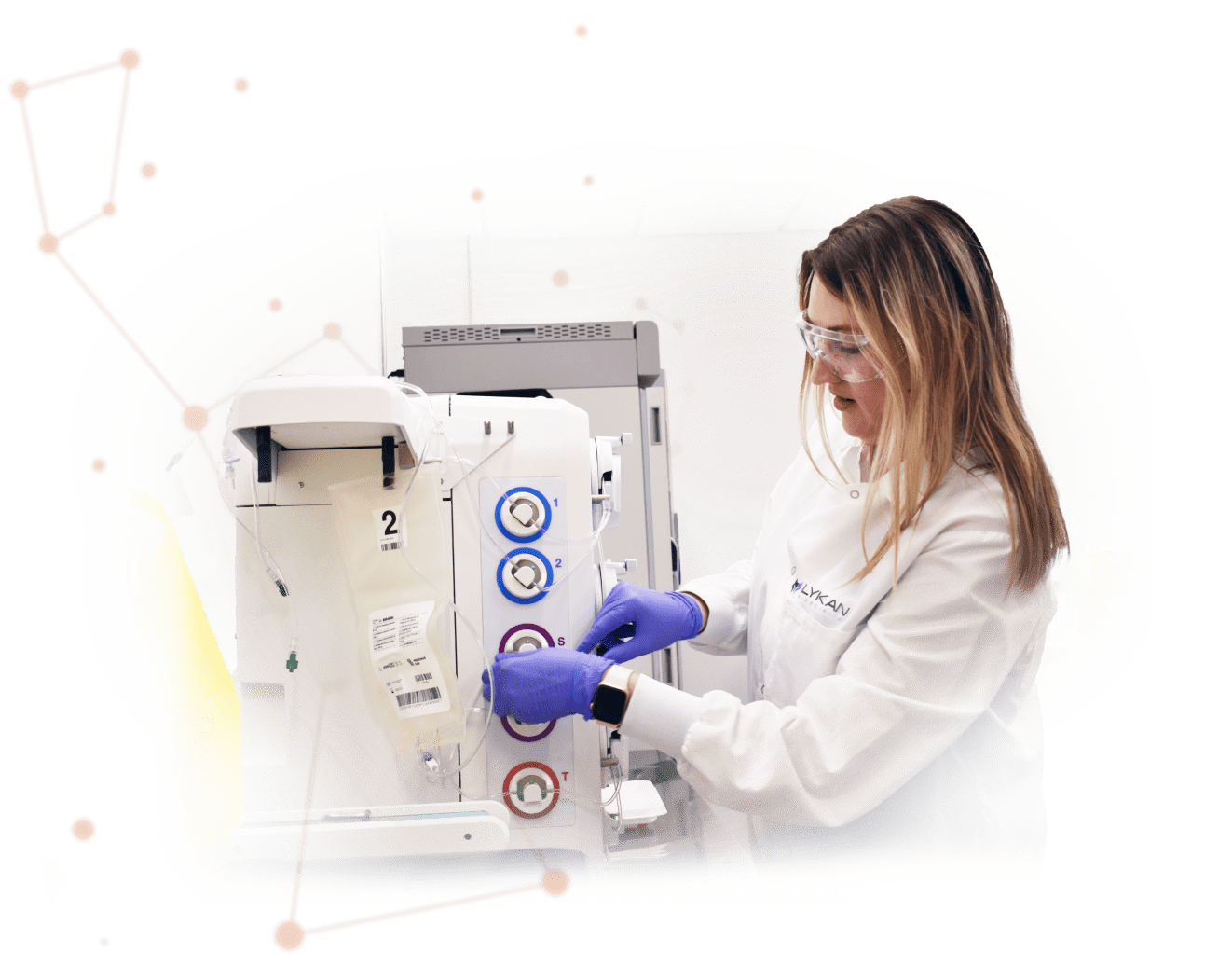 Lykan female scientists using Lykan bioscience equipment