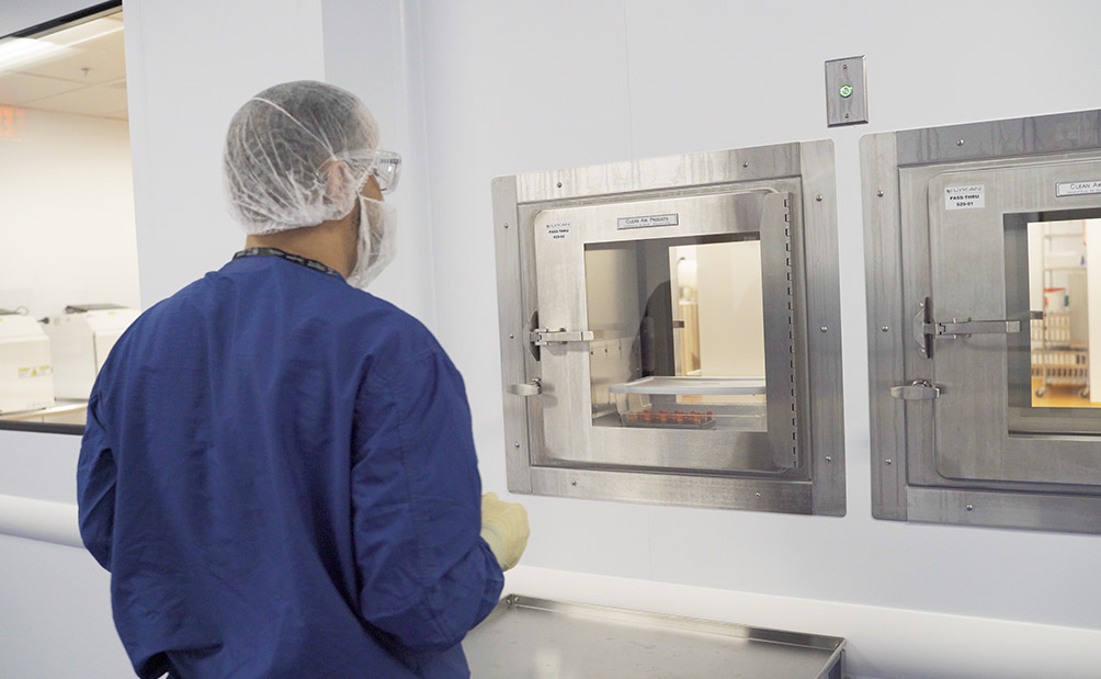 Lykan worker waiting for lab material